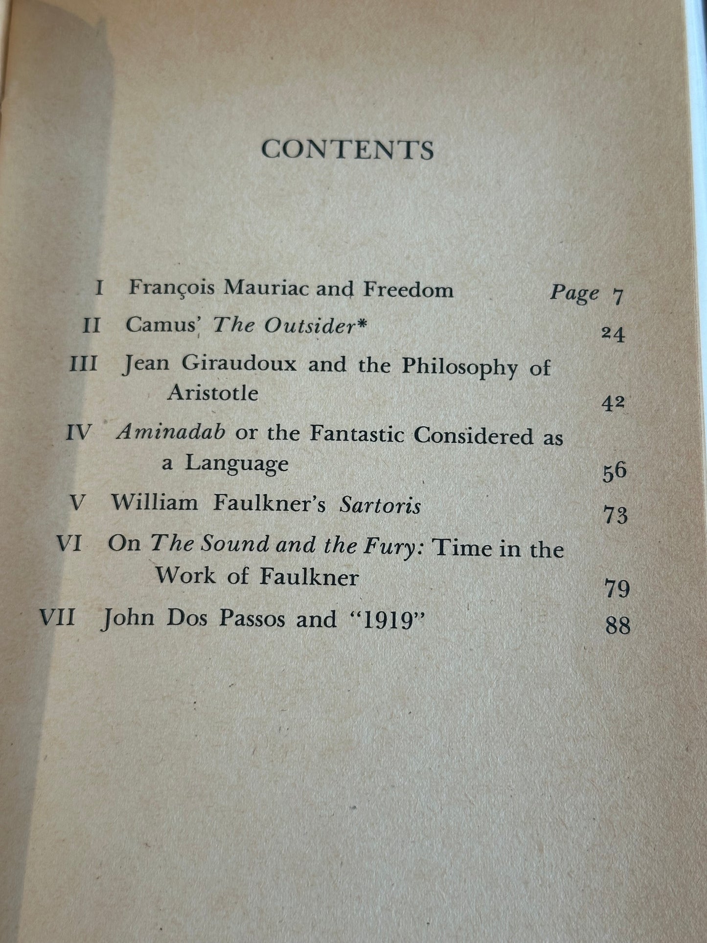 Literary Essays by Jean-Paul Sartre