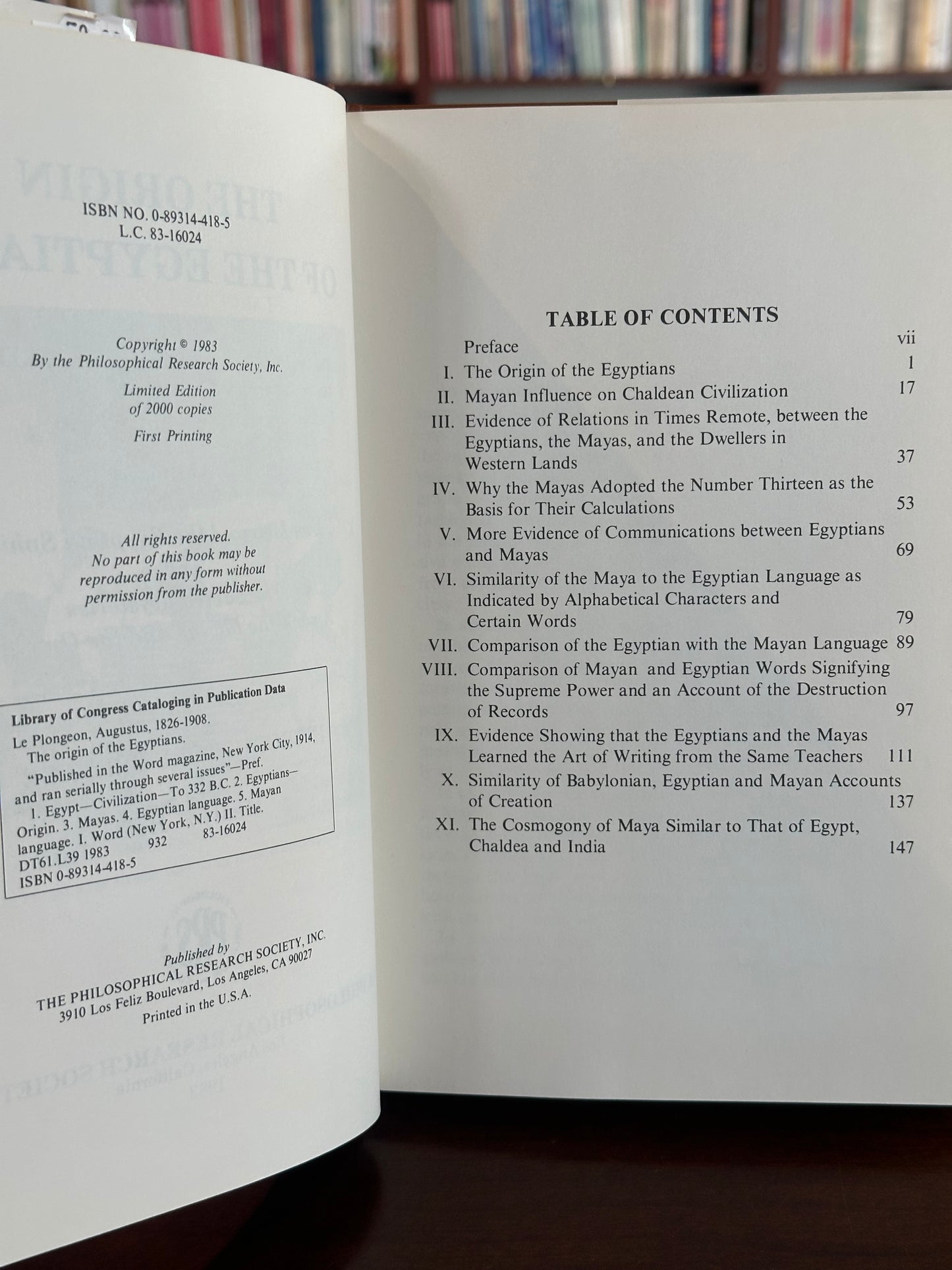 The Origin of The Egyptians by Augustus Le Plongeon, M.D.