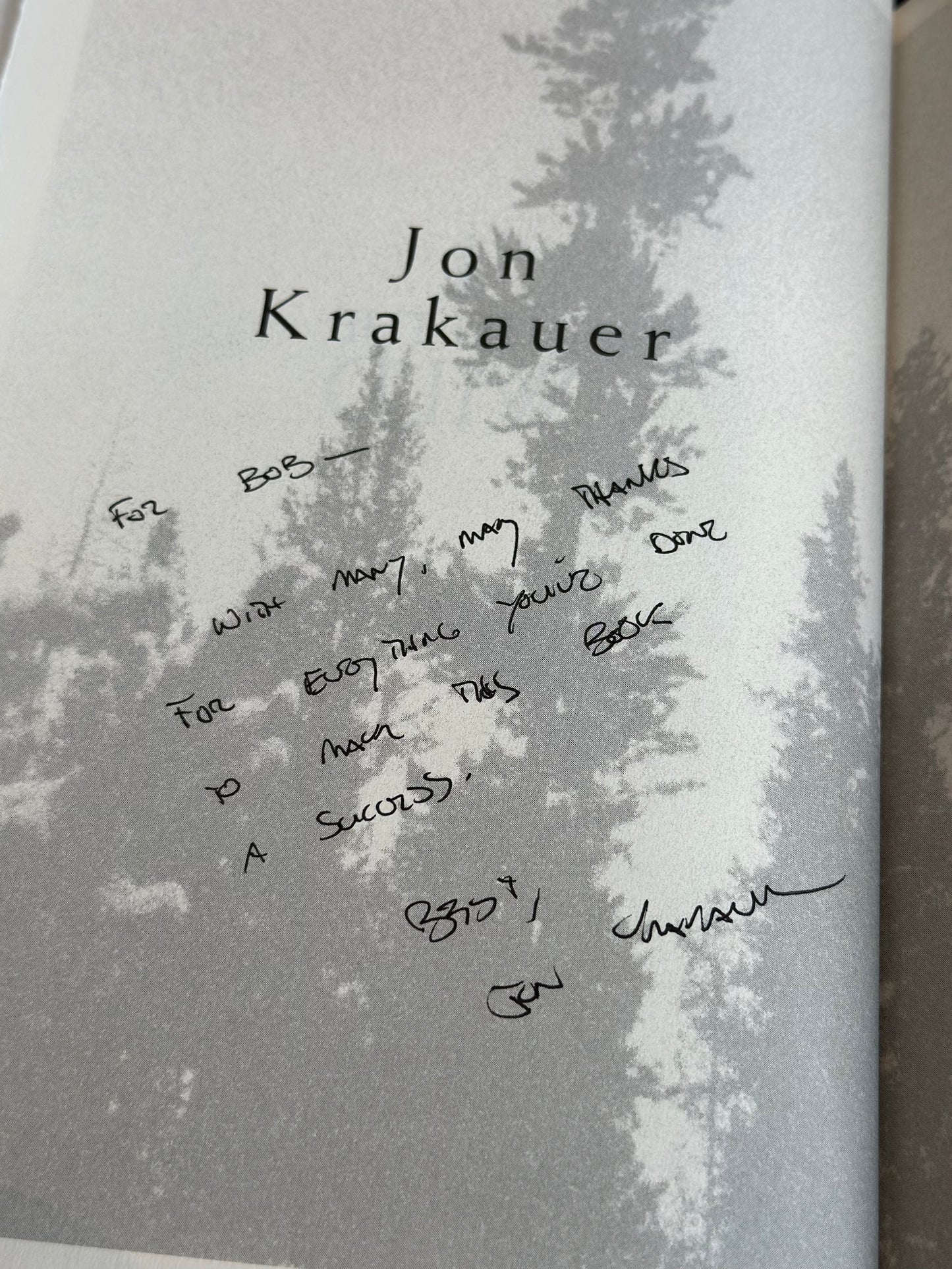 Into The Wild by Jon Krakauer (First Edition, Signed)
