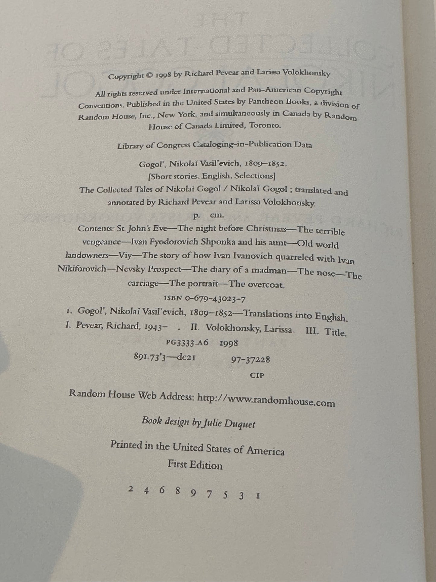 The Collected Tales of Nikolai Gogol