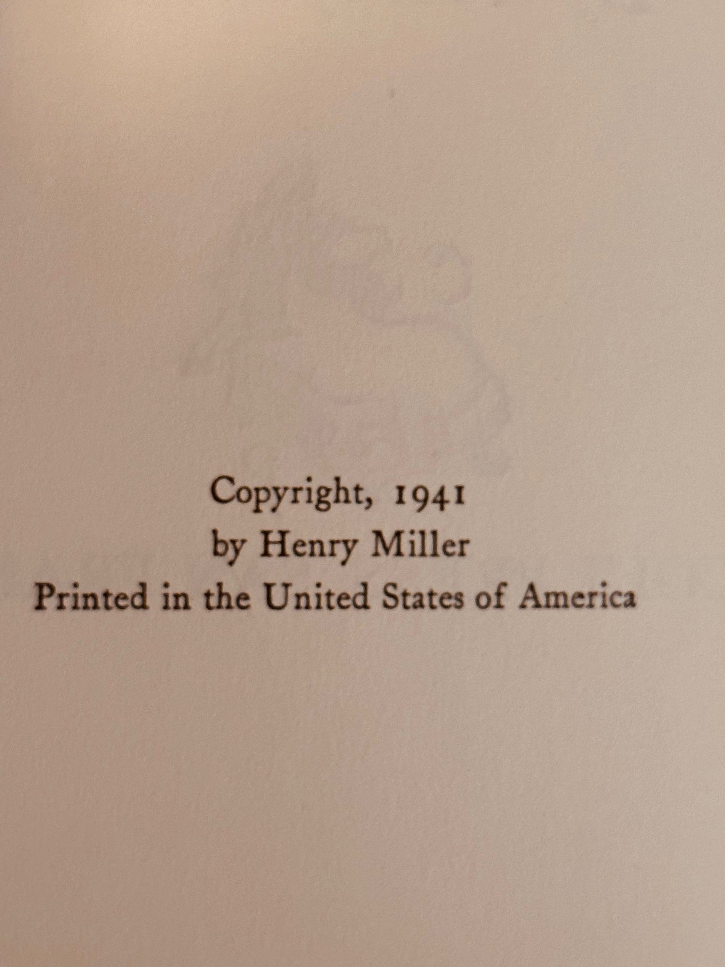 The Colossus of Maroussi by Henry Miller (First Edition)