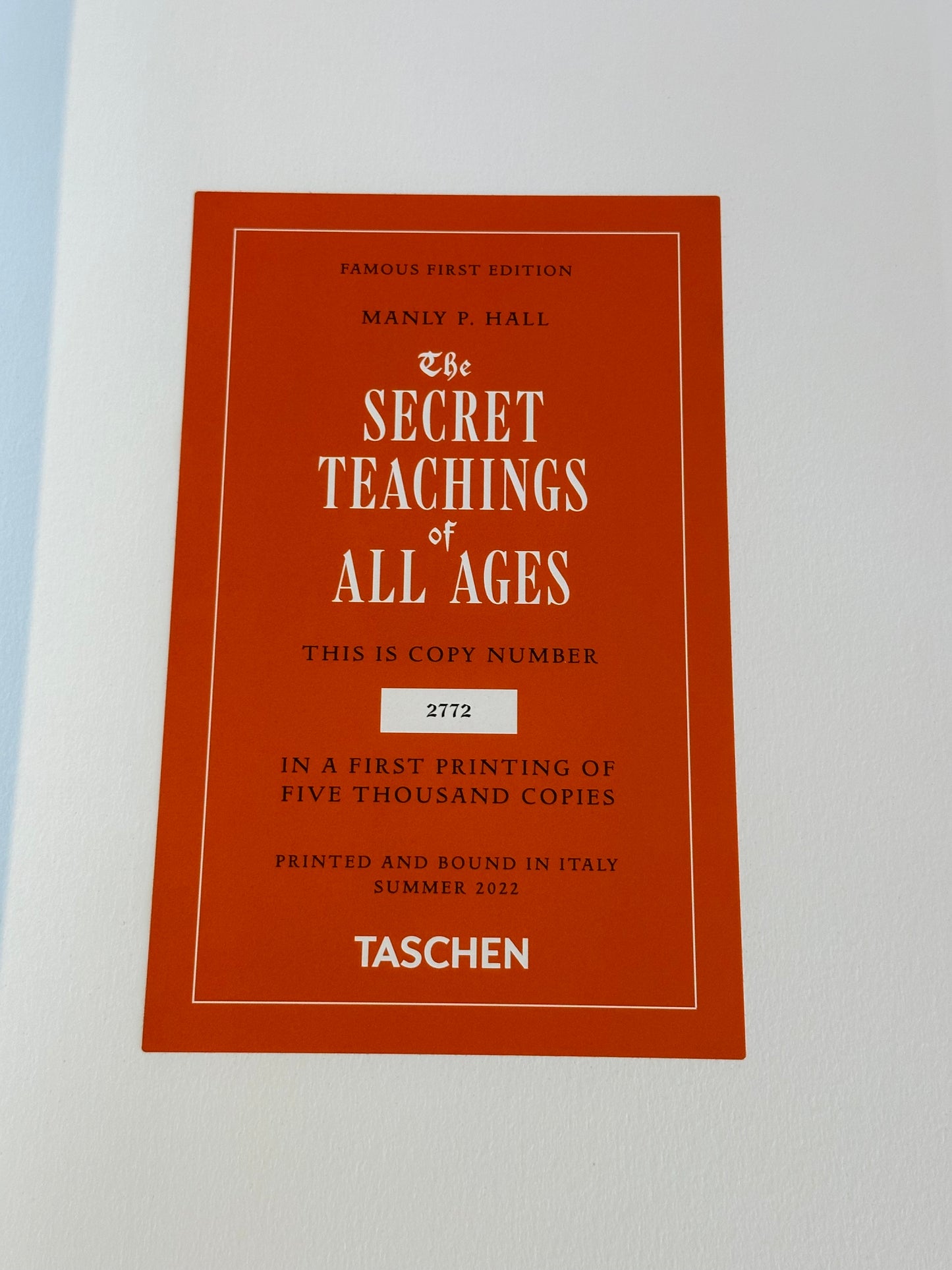 The Secret Teachings of All Ages by Manly P. Hall