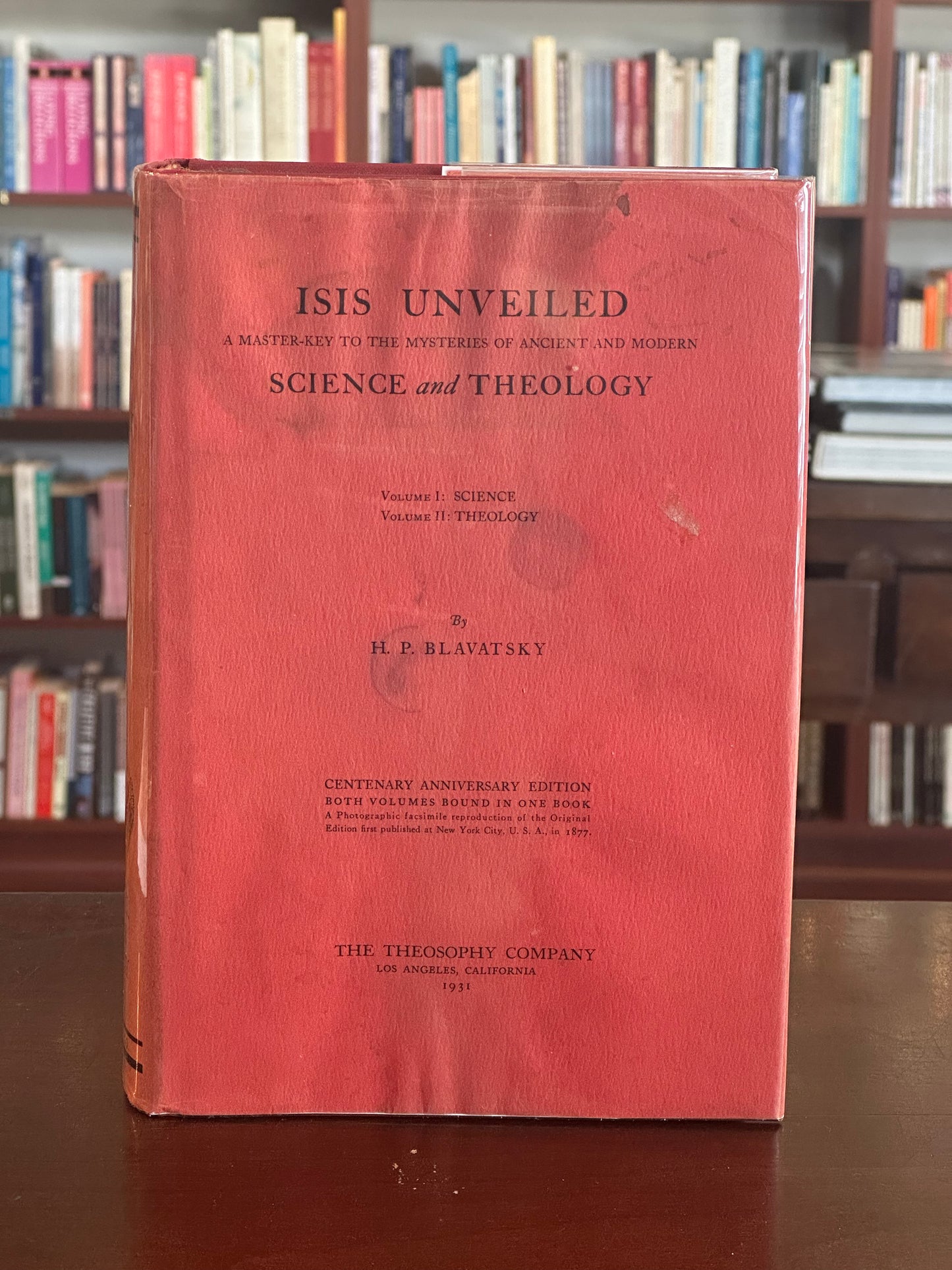Isis Unveiled by H.P. Blavatsky