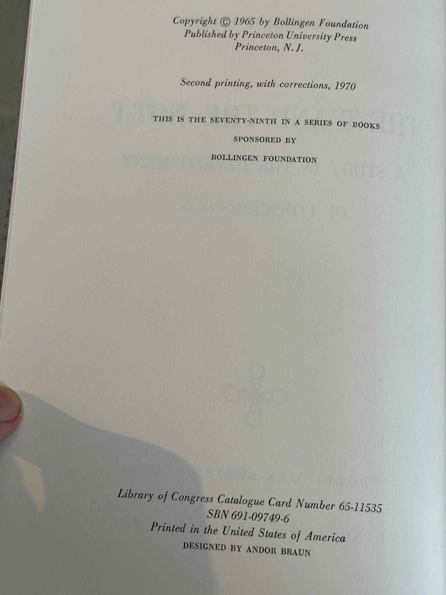 The ‘I’ and ‘Not-I’ by M. Esther Harding