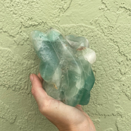 Green Flourite Figure