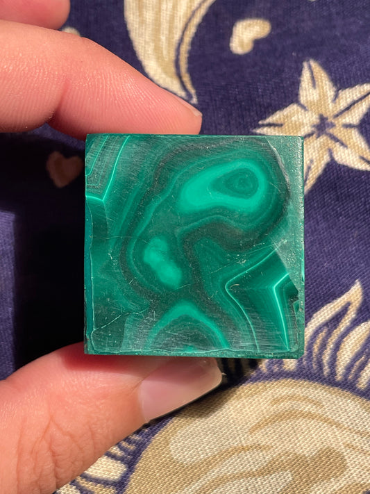 African Malachite Cube