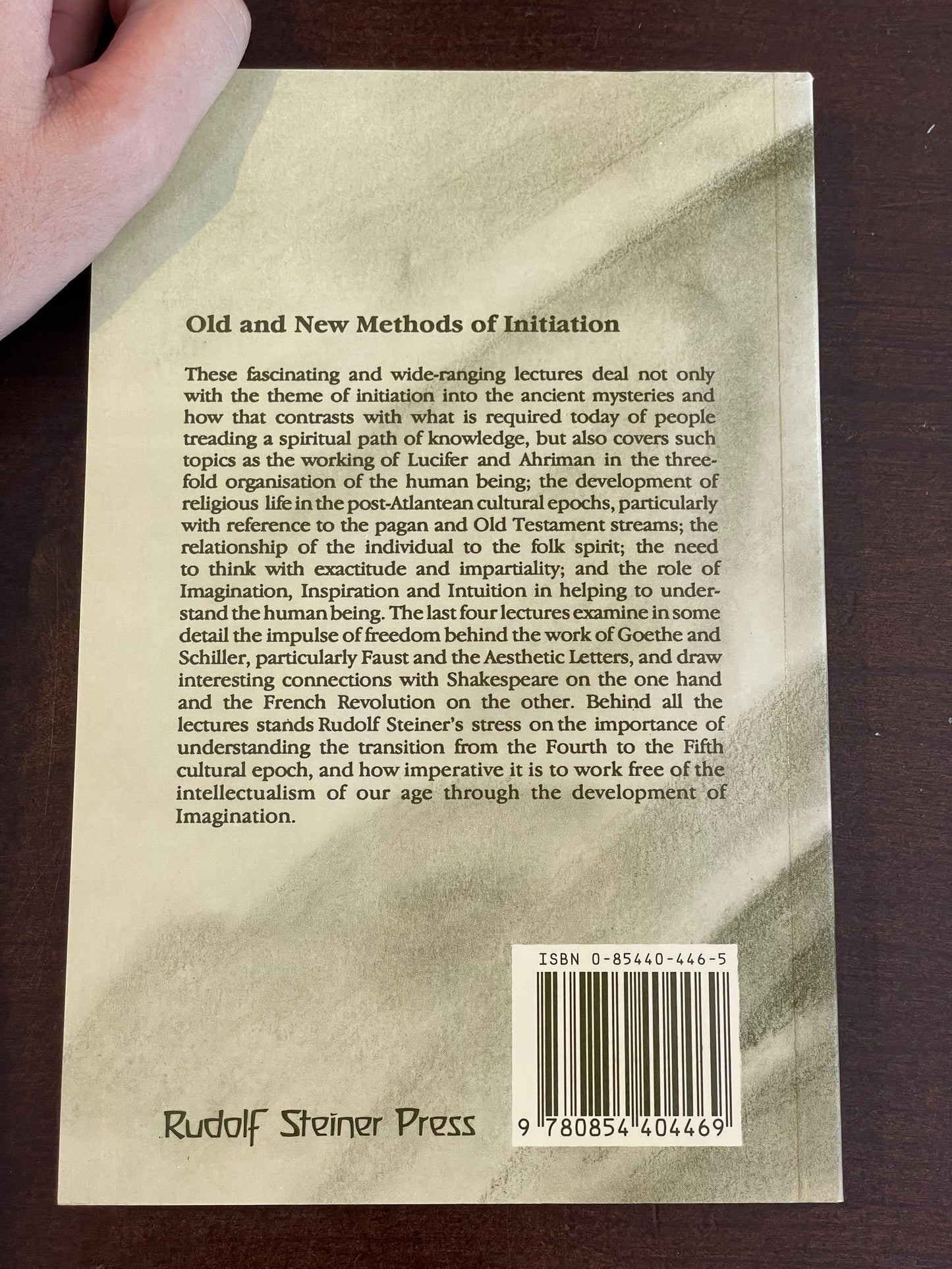 Old and New Methods of Initiation by Rudolf Steiner