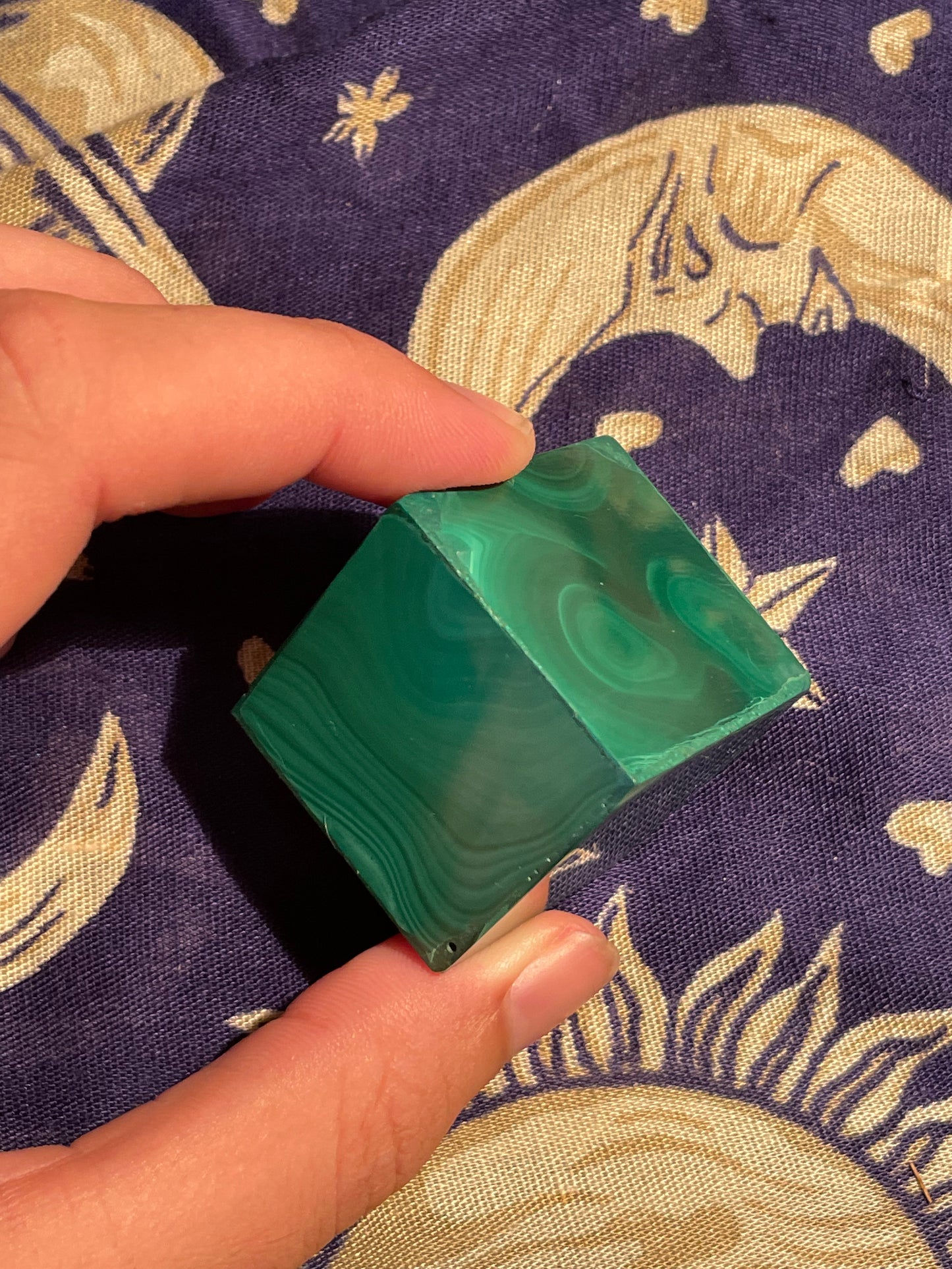 African Malachite Cube