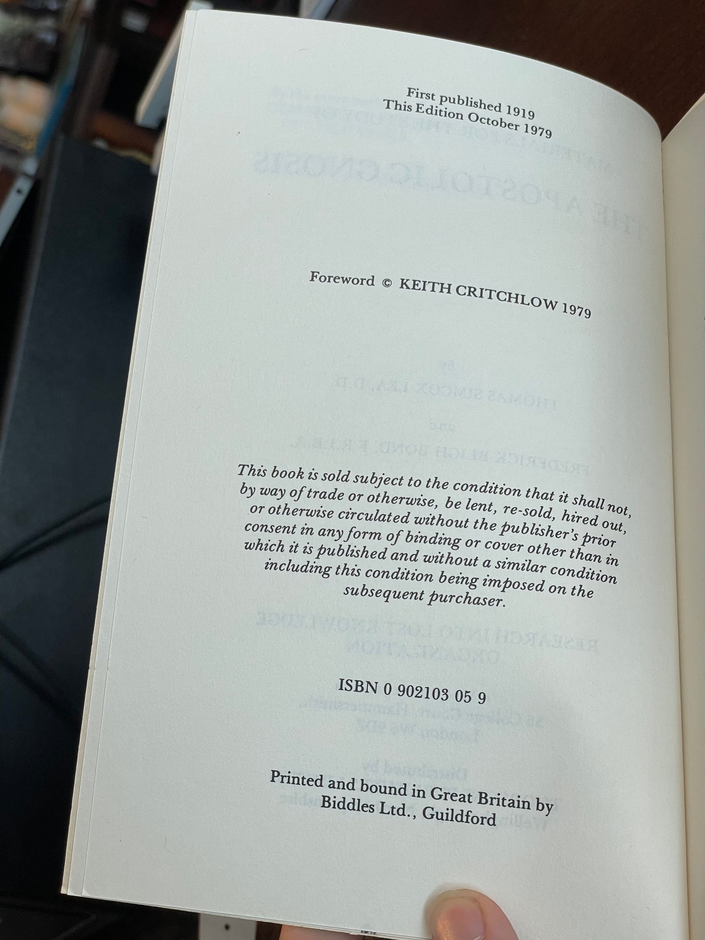 The Apostolic Gnosis