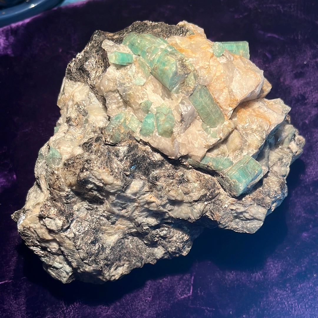 Emerald with Pyrite Inclusions