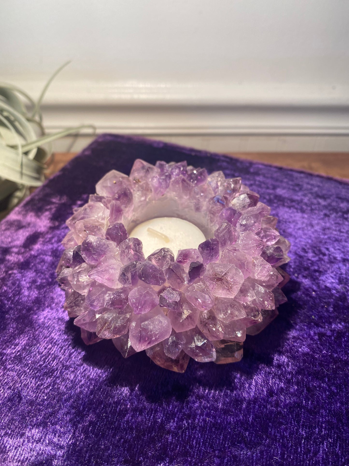 Amethyst Candle Holder