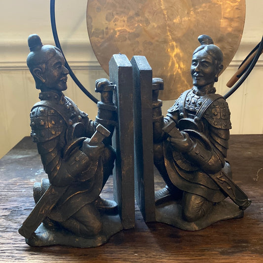 Chinese Warrior Bookends