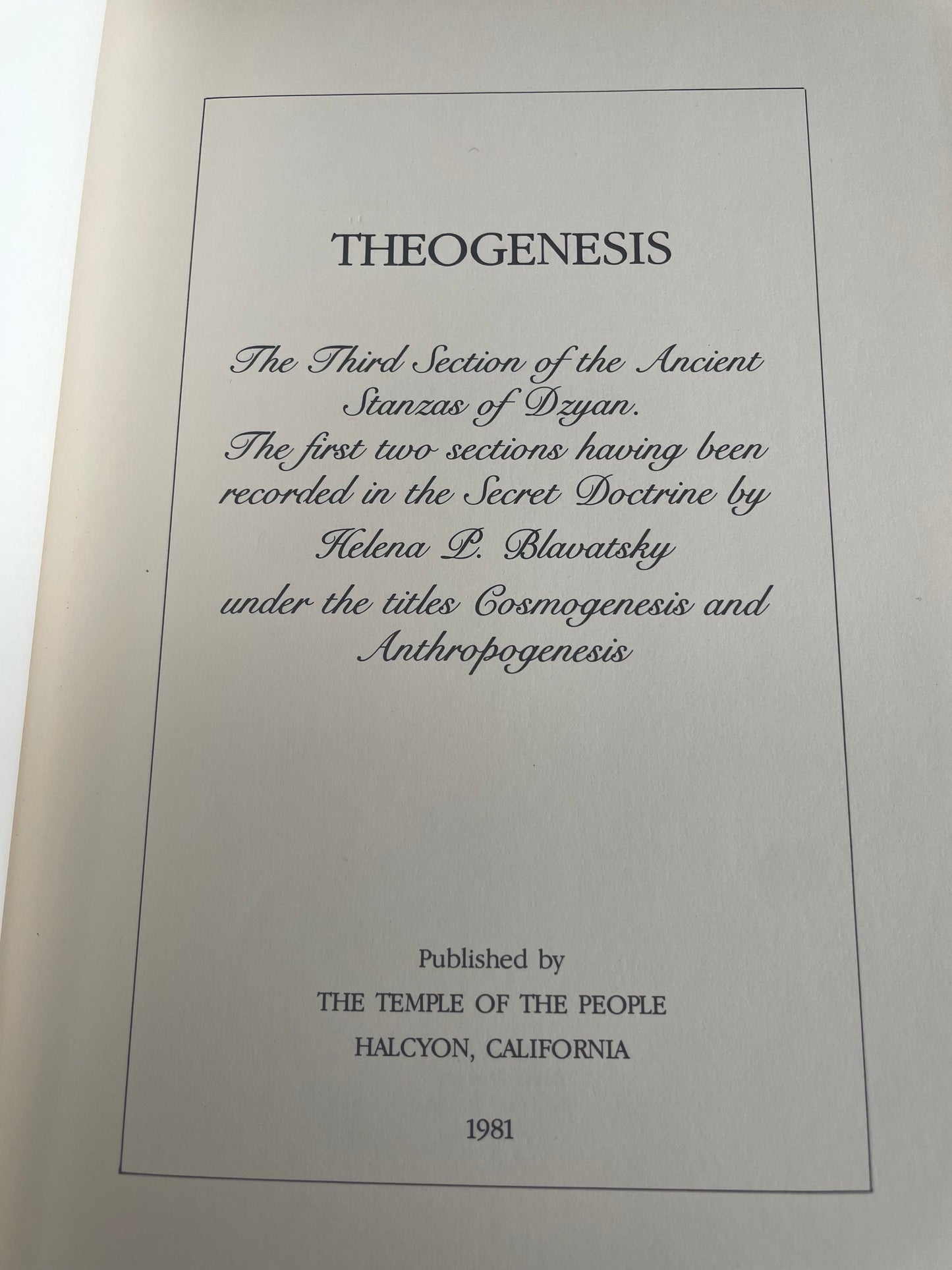 Theogenesis
