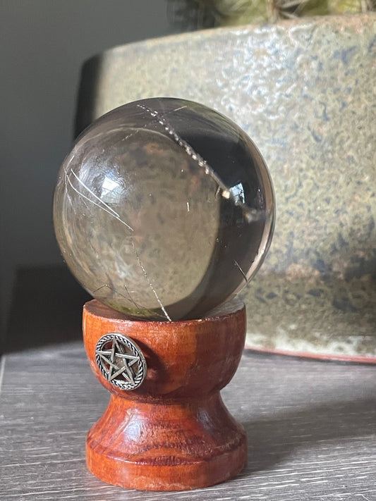 Smokey Rainbow Quartz ball