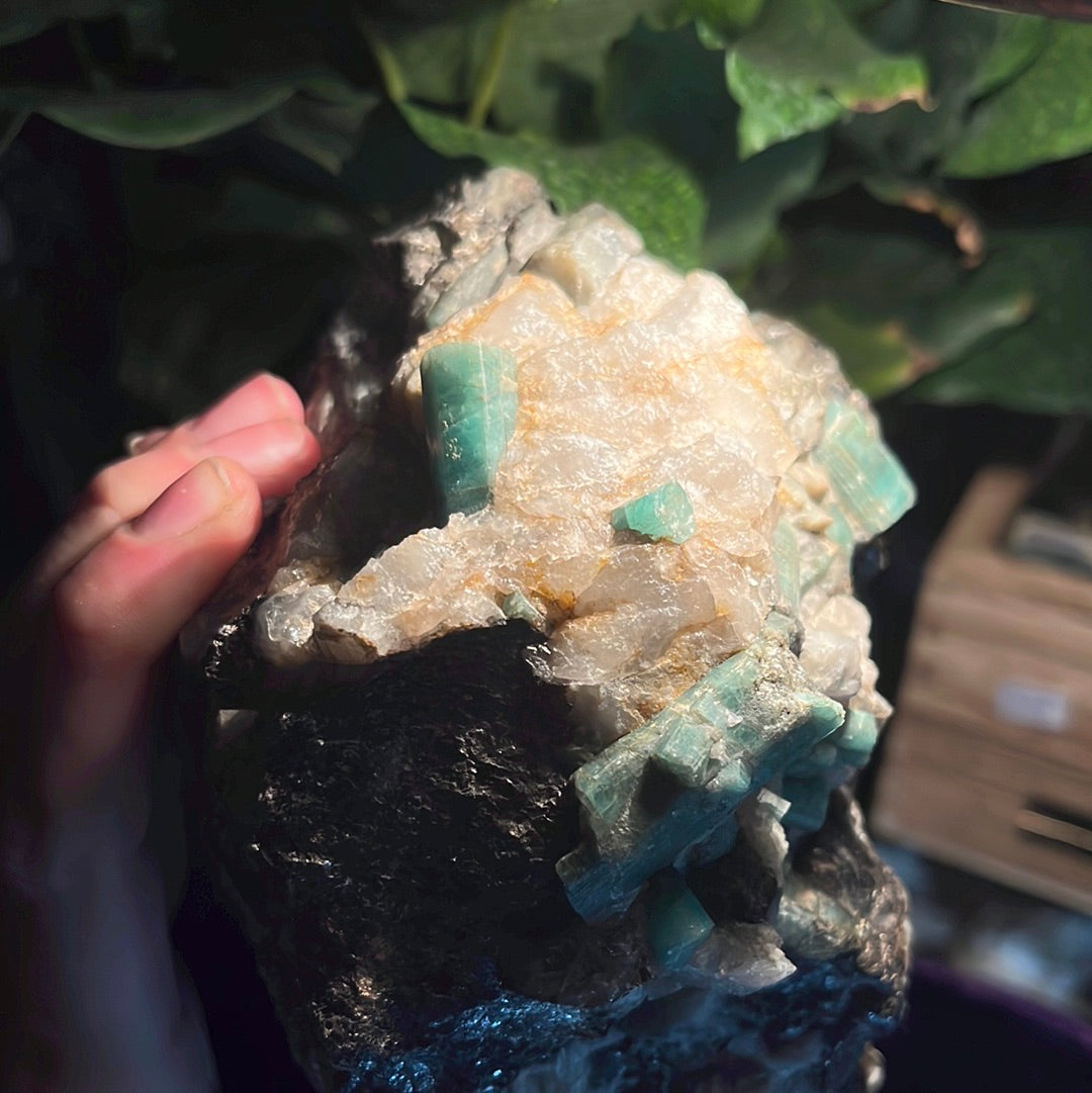 Emerald with Pyrite Inclusions