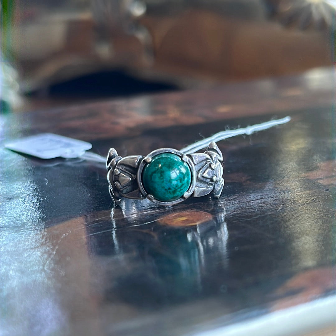Malachite Frog Ring