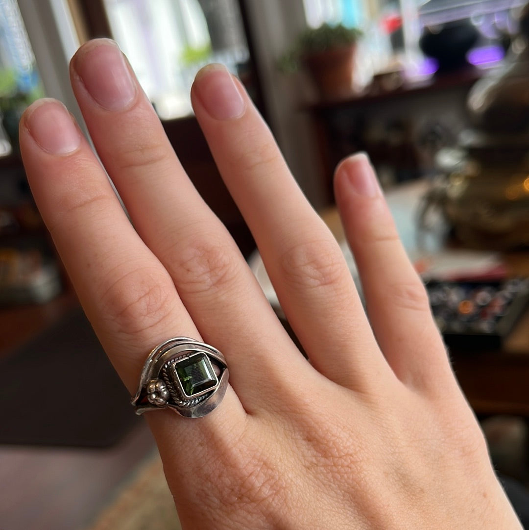 Moldavite Ring