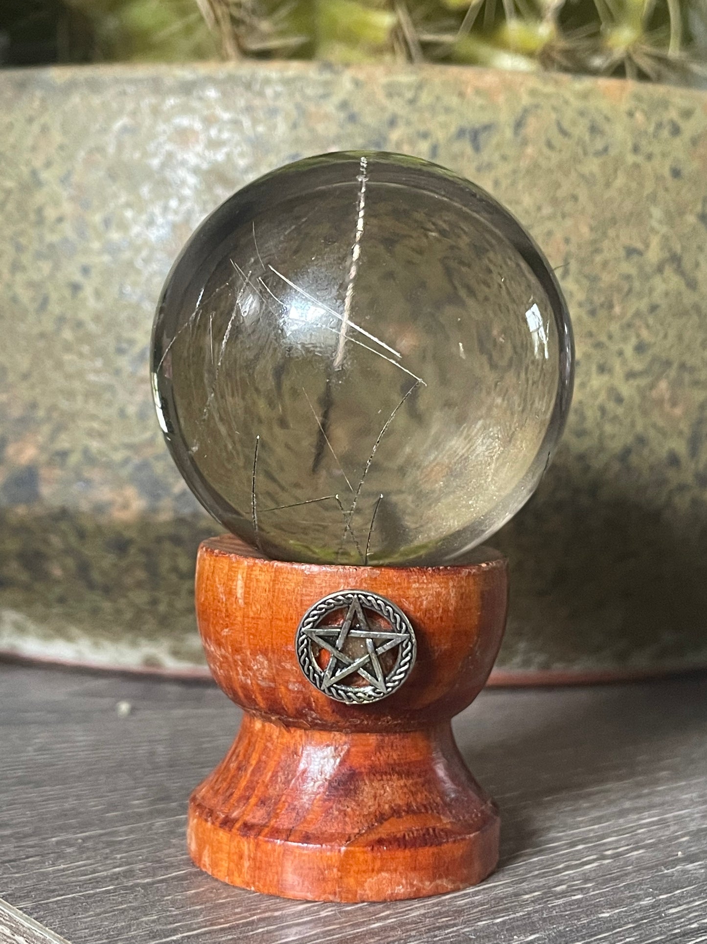 Smokey Rainbow Quartz ball