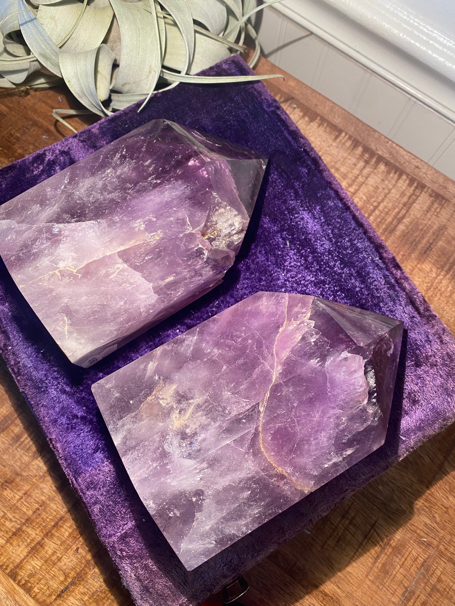 Amethyst Bookends