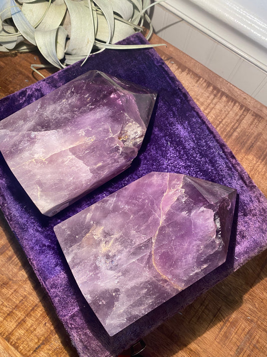 Amethyst Bookends