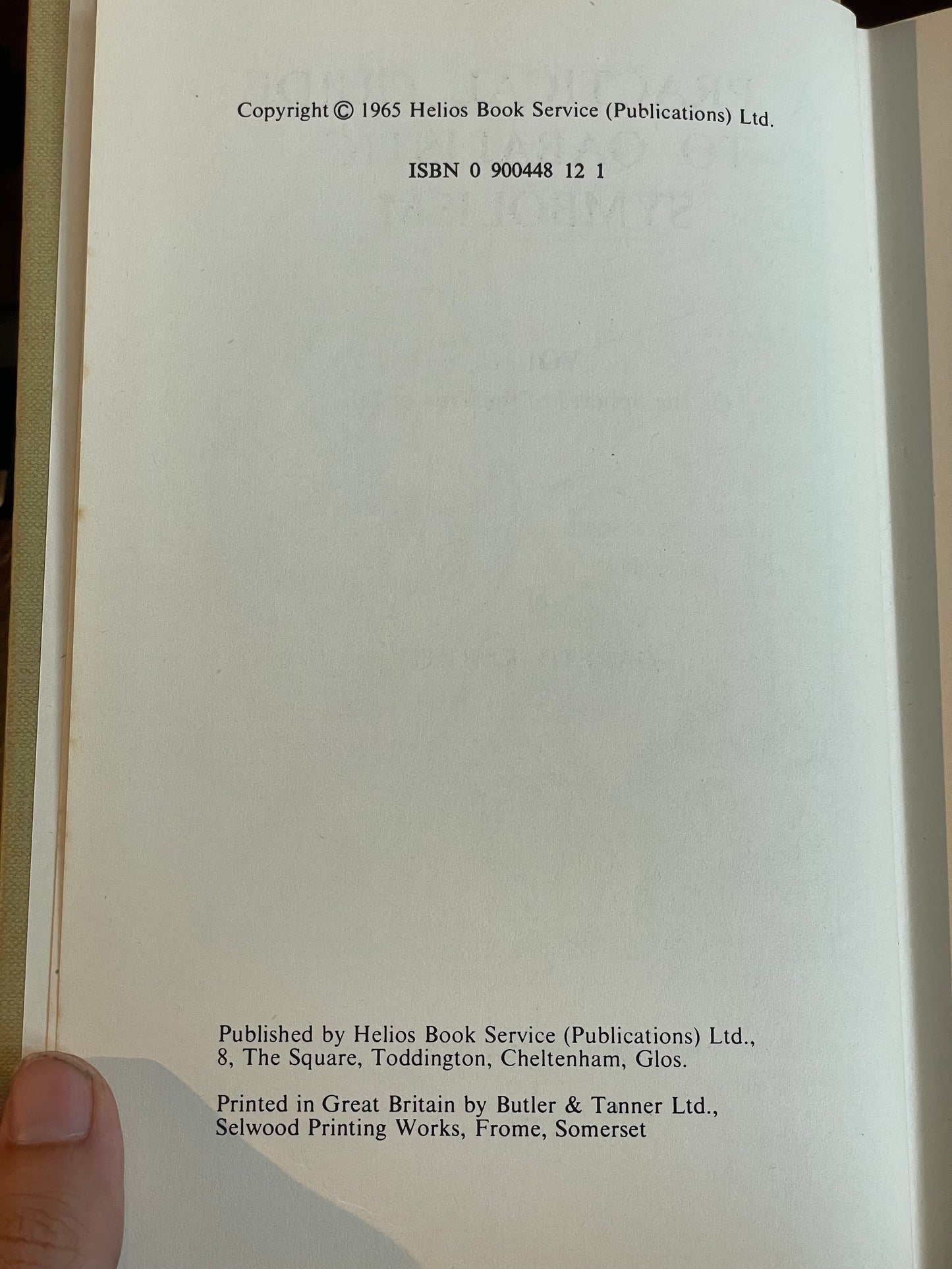 A Practical Guide to Qabbalistic Symbolism by Gareth Knight (Two Volume Set, 1976)