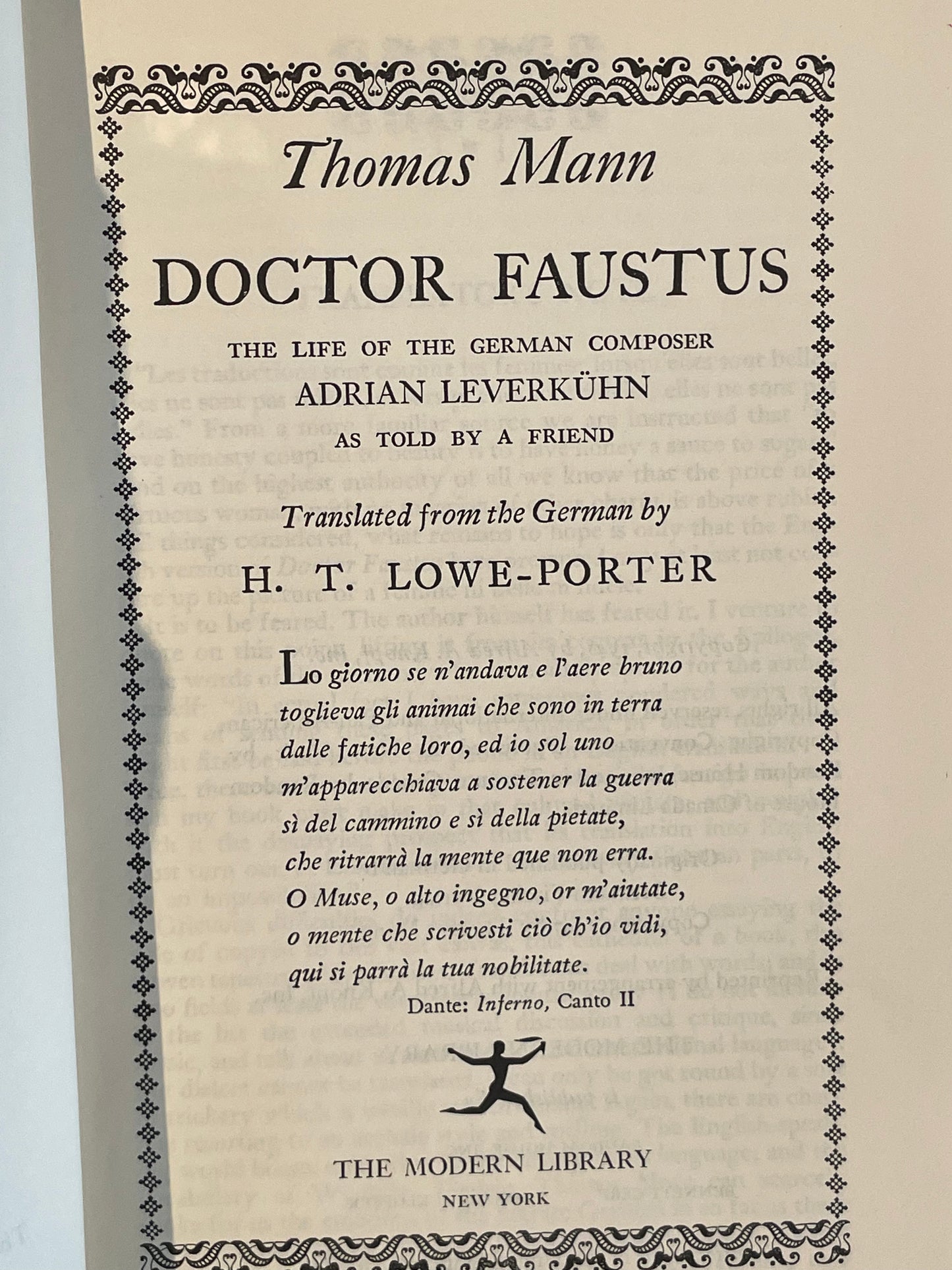 Doctor Faustus by Thomas Mann