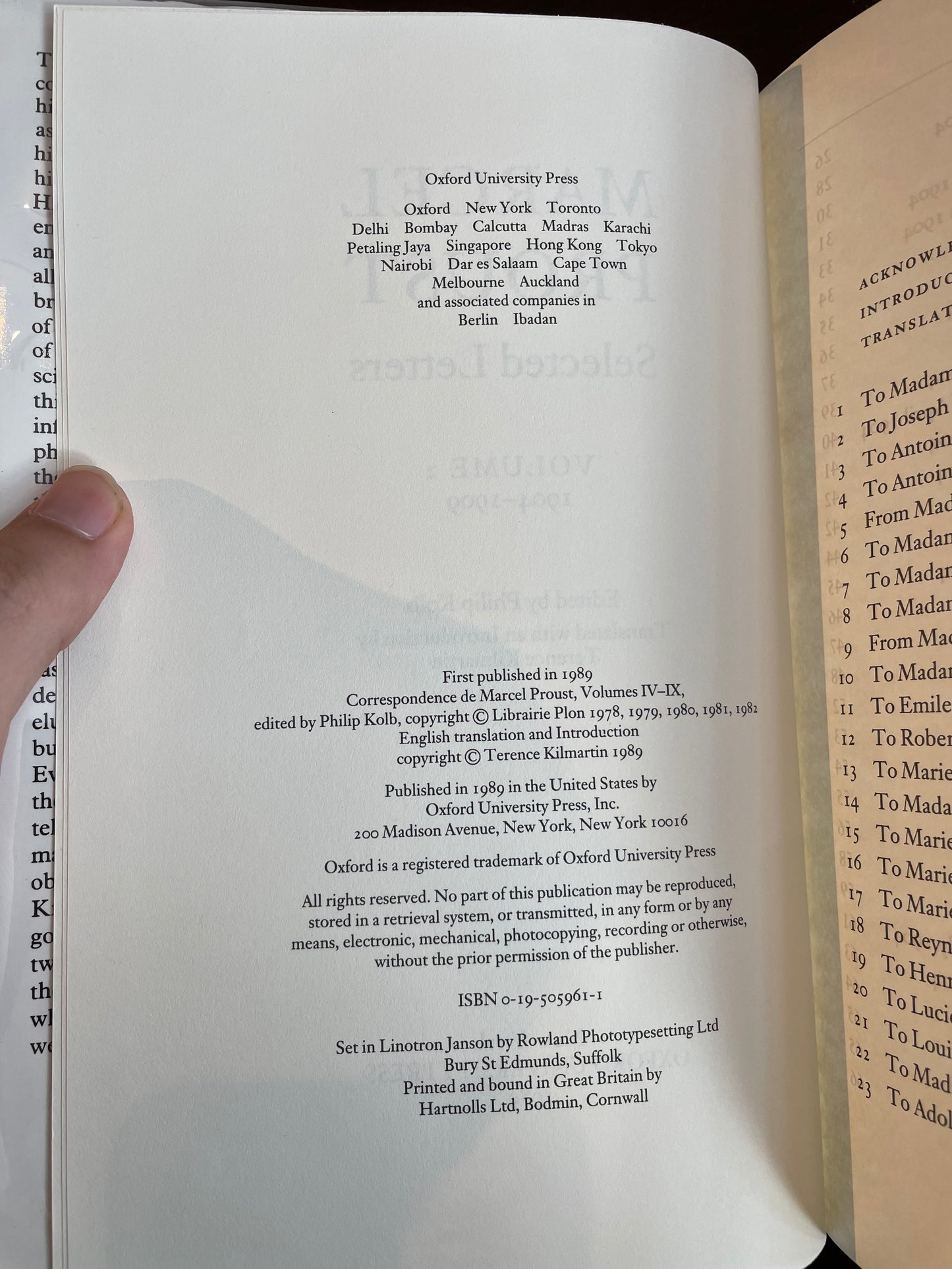 Marcel Proust Selected Letters Vol. 2