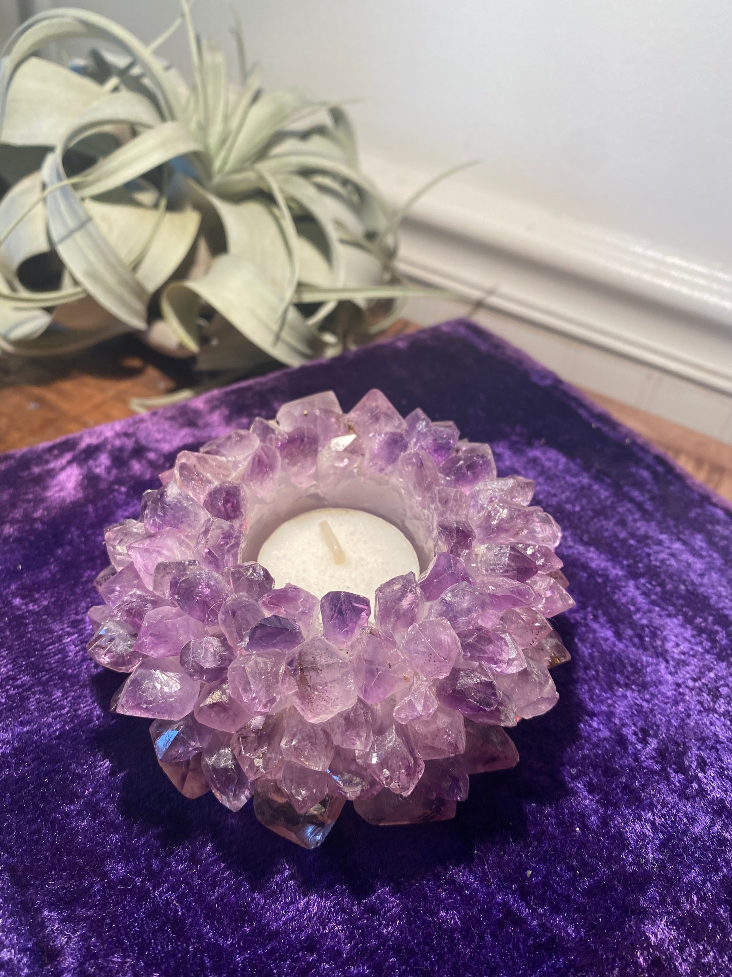 Amethyst Candle Holder