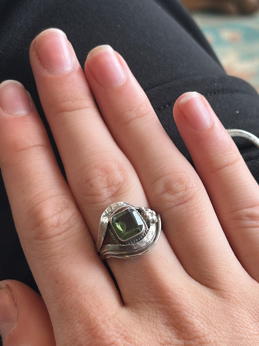 Moldavite Ring