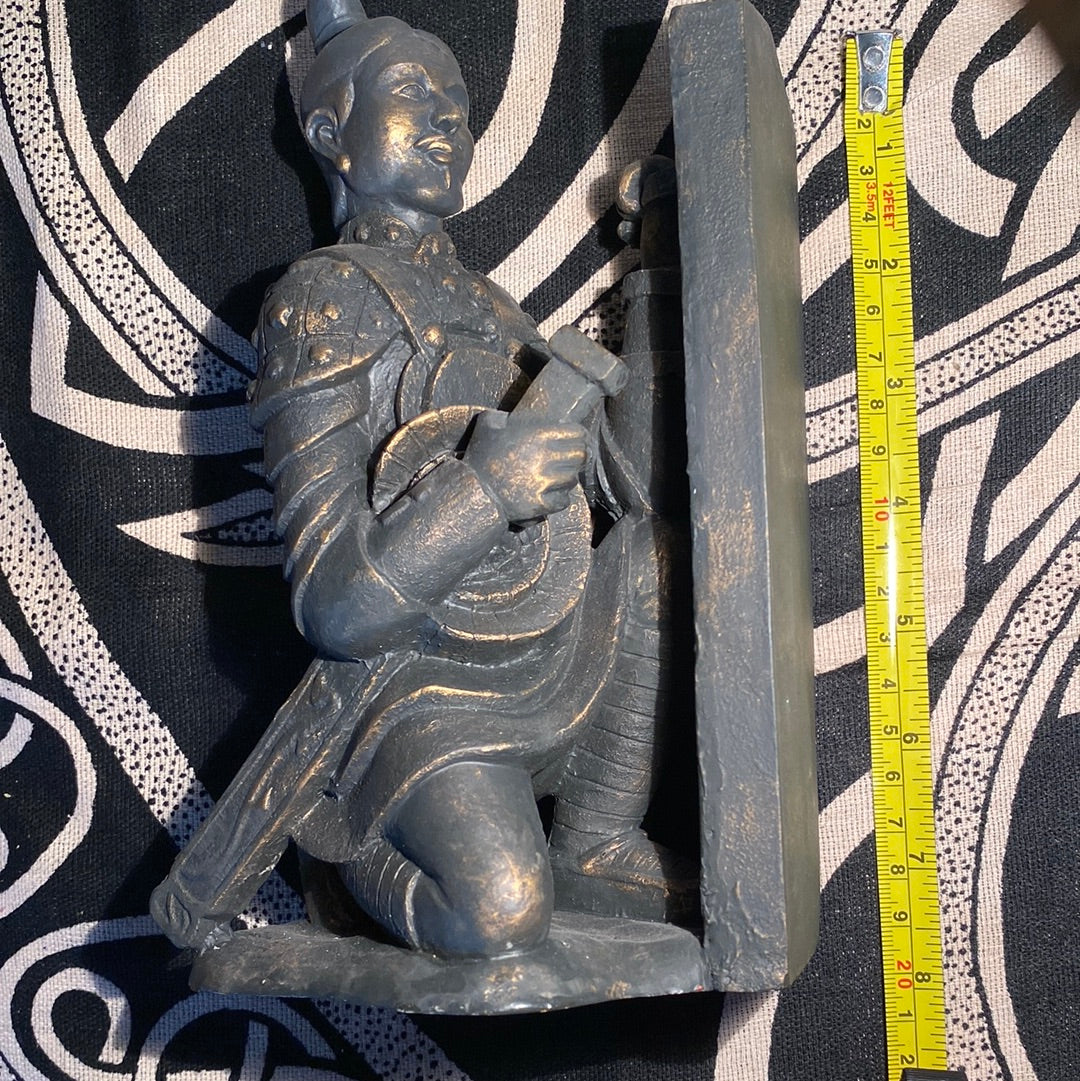 Chinese Warrior Bookends