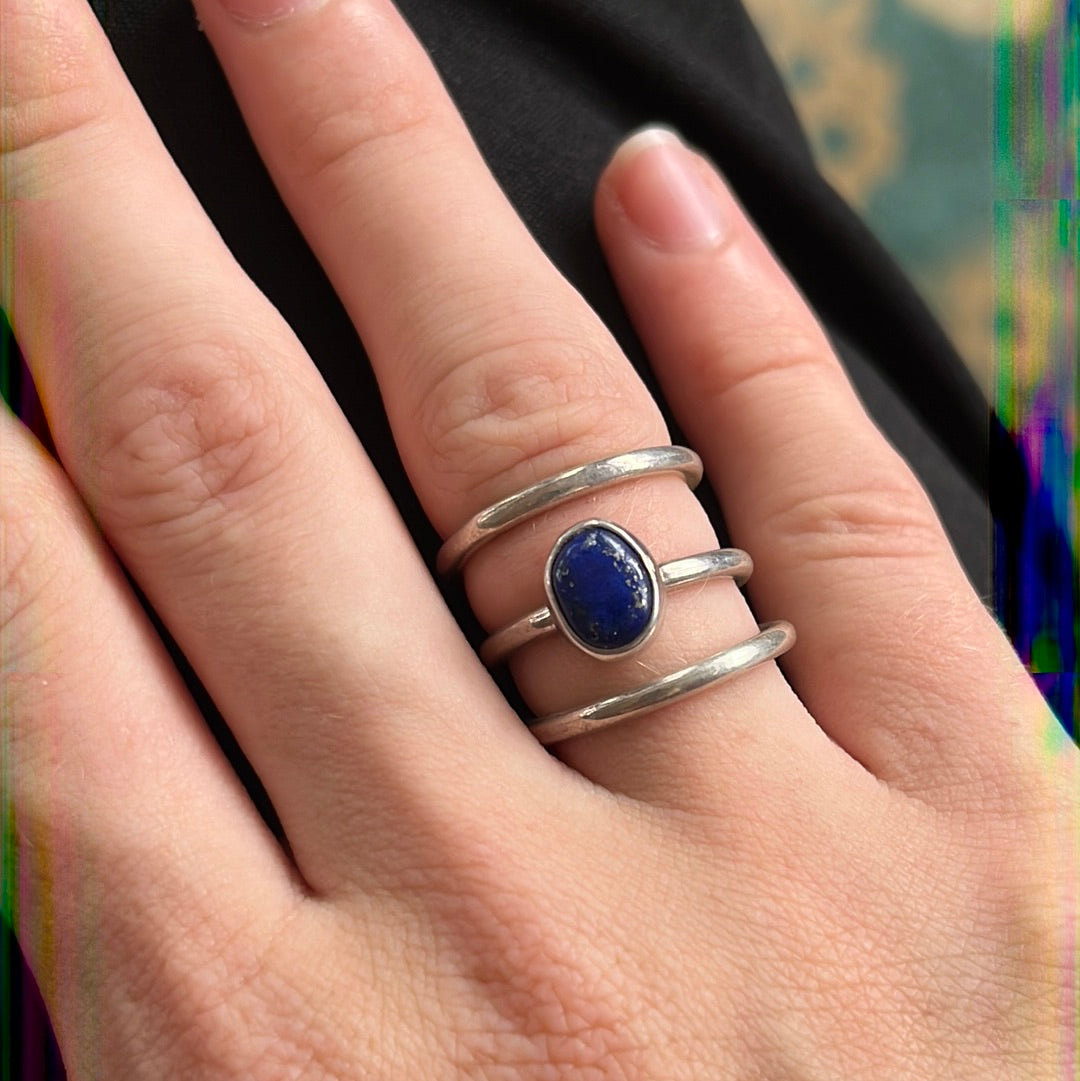 Lapis Lazuli Stack Ring