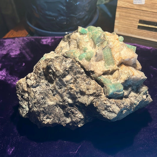 Emerald with Pyrite Inclusions