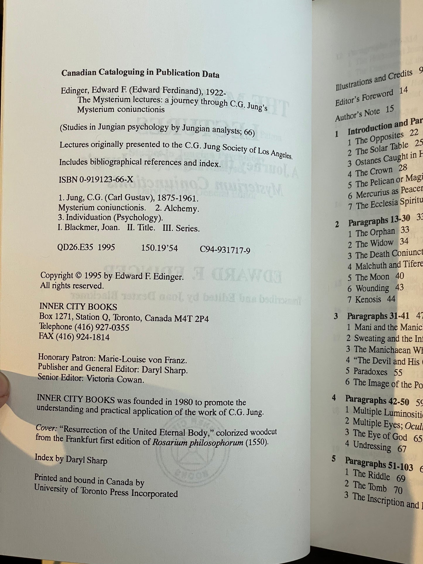 The Mysterium Lectures by Edward F. Edinger