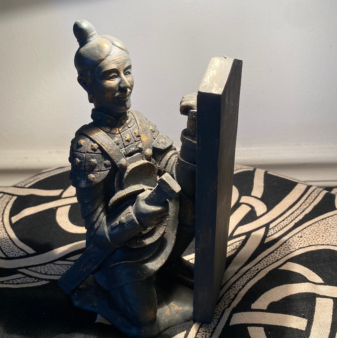 Chinese Warrior Bookends