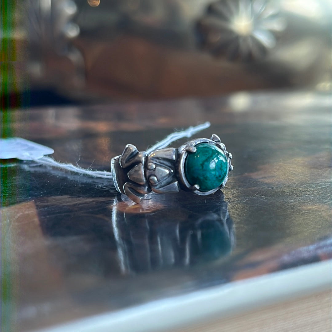 Malachite Frog Ring