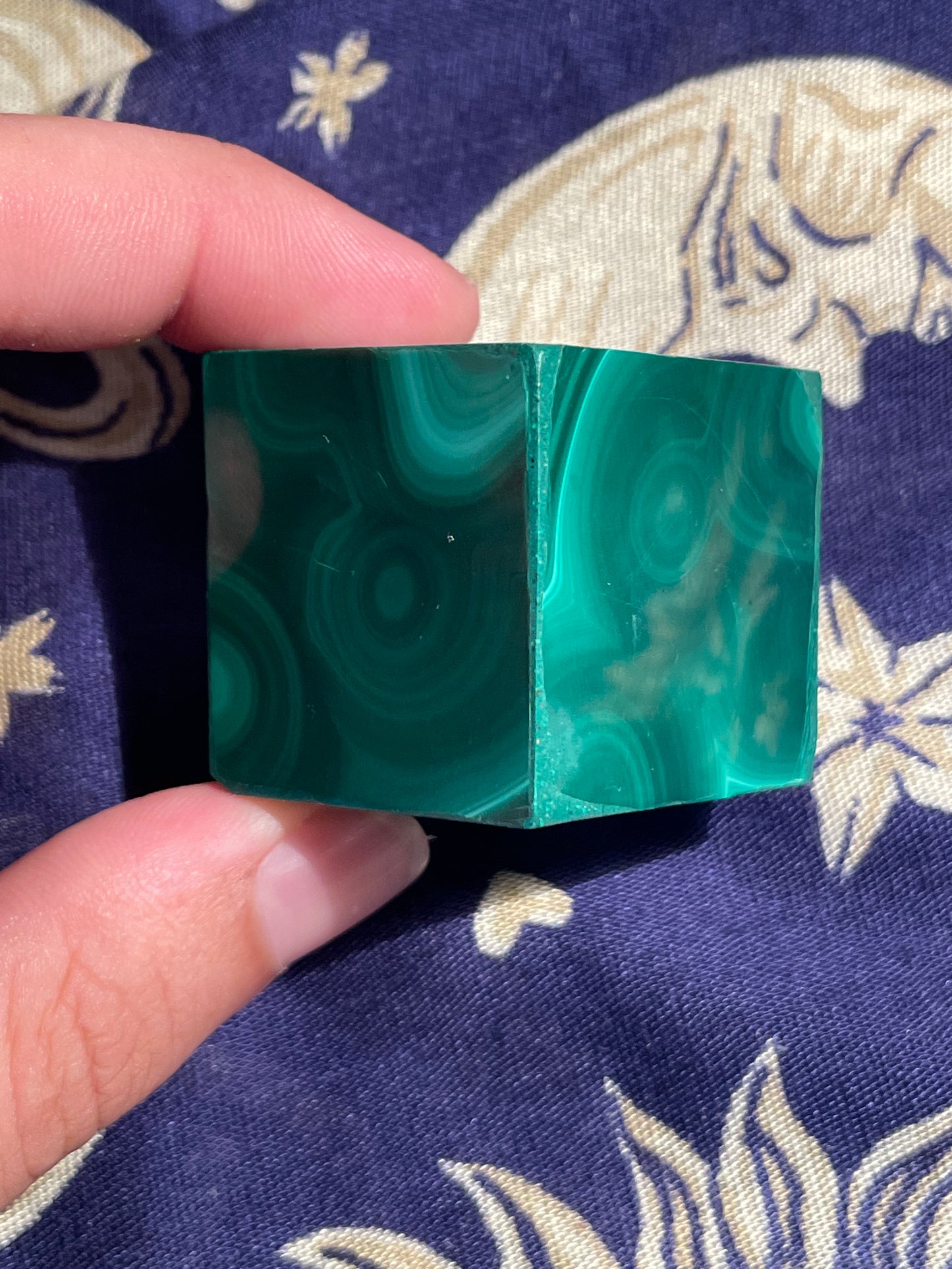 African Malachite Cube