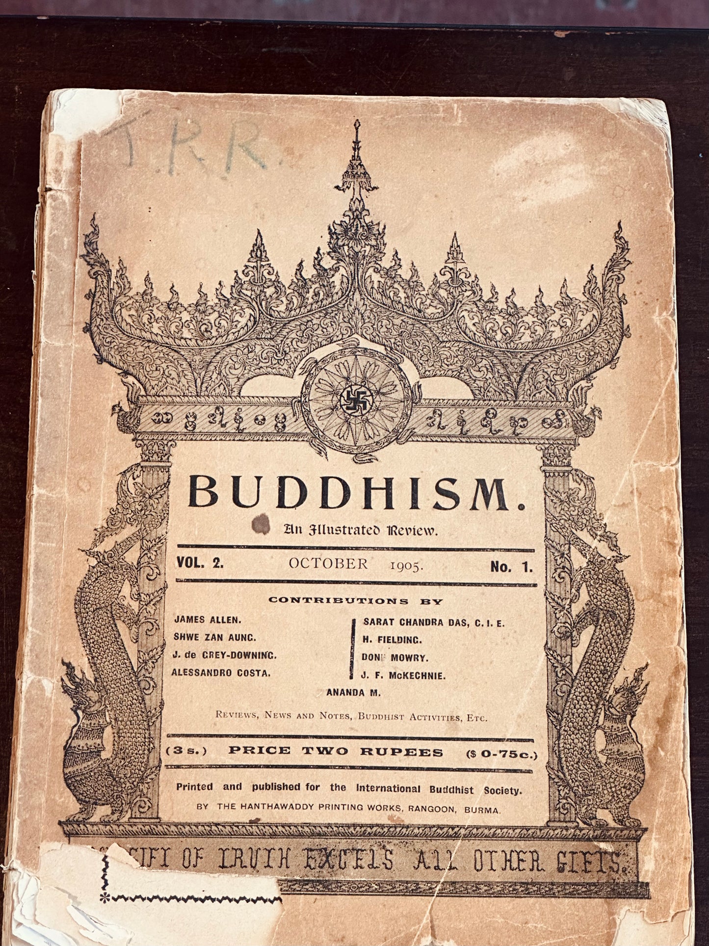 Buddhism: An Illustrated Review Vol. 2- No. 1