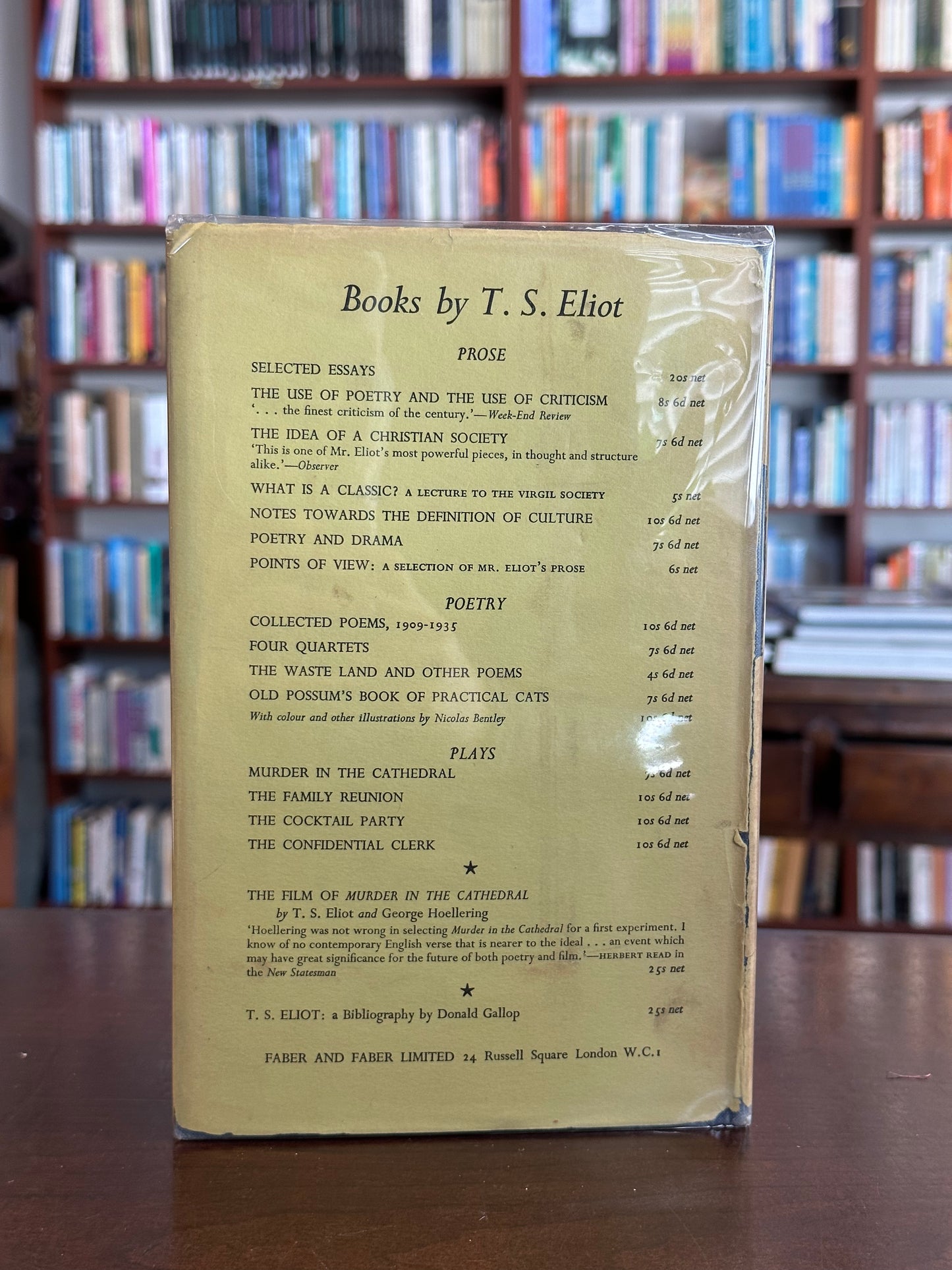 The Confidential Clerk by T.S. Eliot (First Edition)