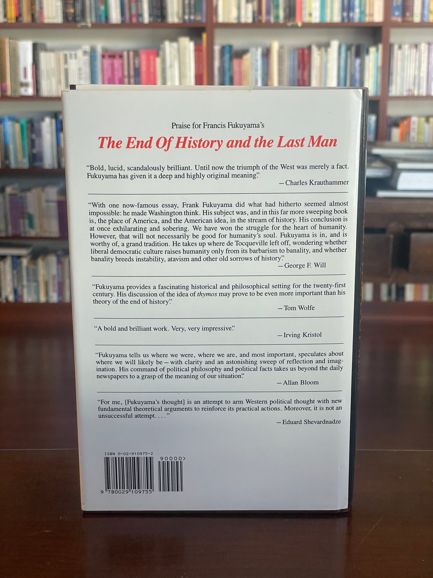The End of History and The Last Man by Francis Fukuyama (First Edition)