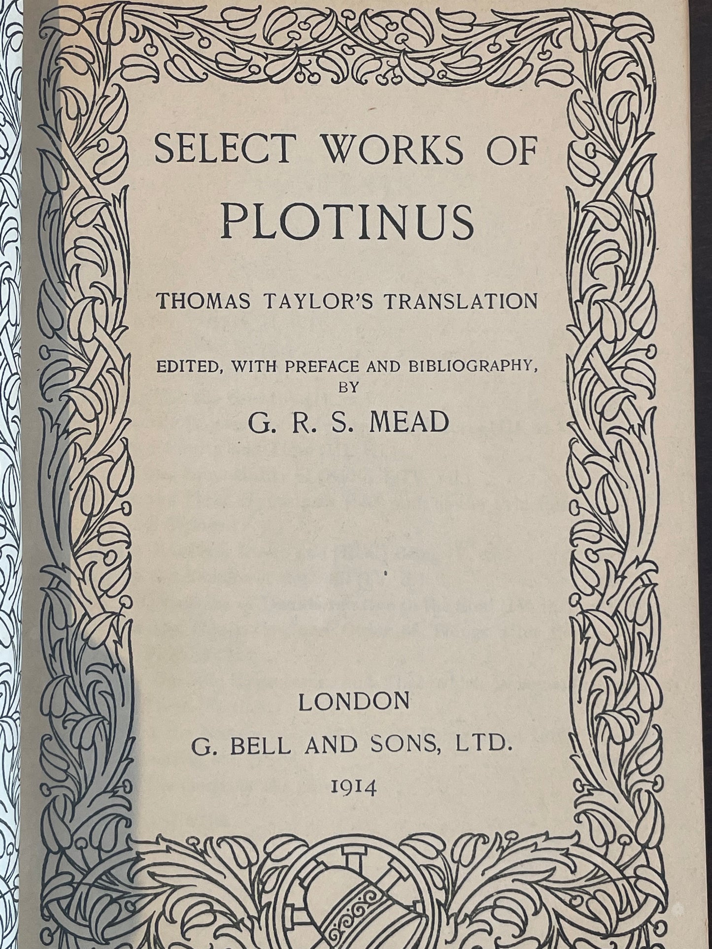 Select Works of Plotinus by Thomas Taylor