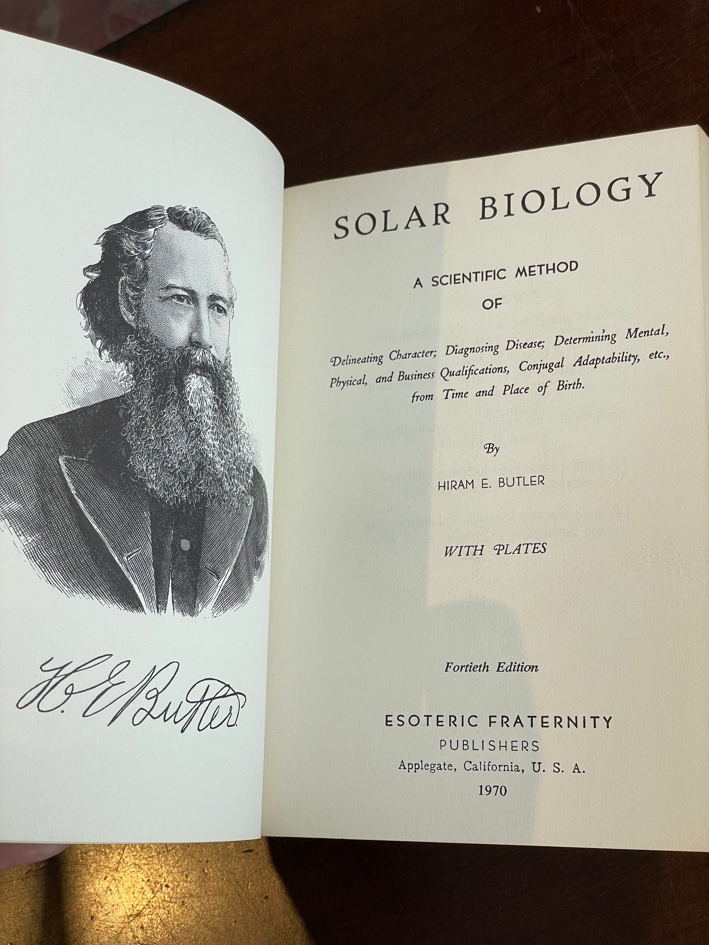 Solar Biology by Hiram E. Butler