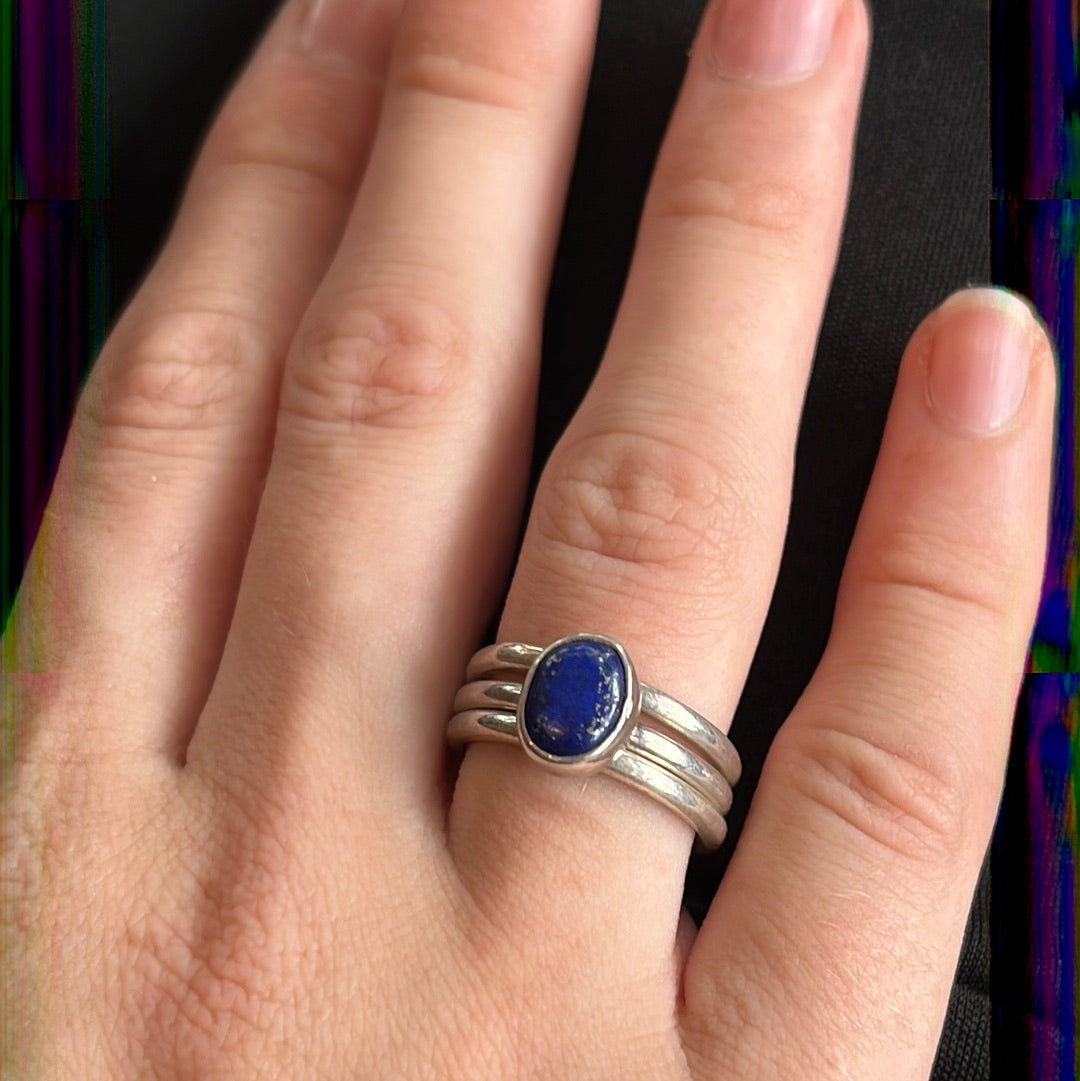 Lapis Lazuli Stack Ring
