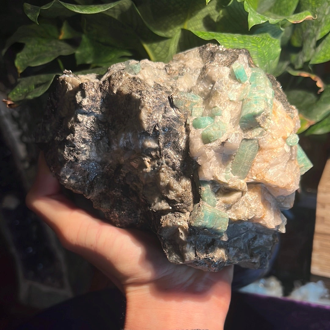 Emerald with Pyrite Inclusions