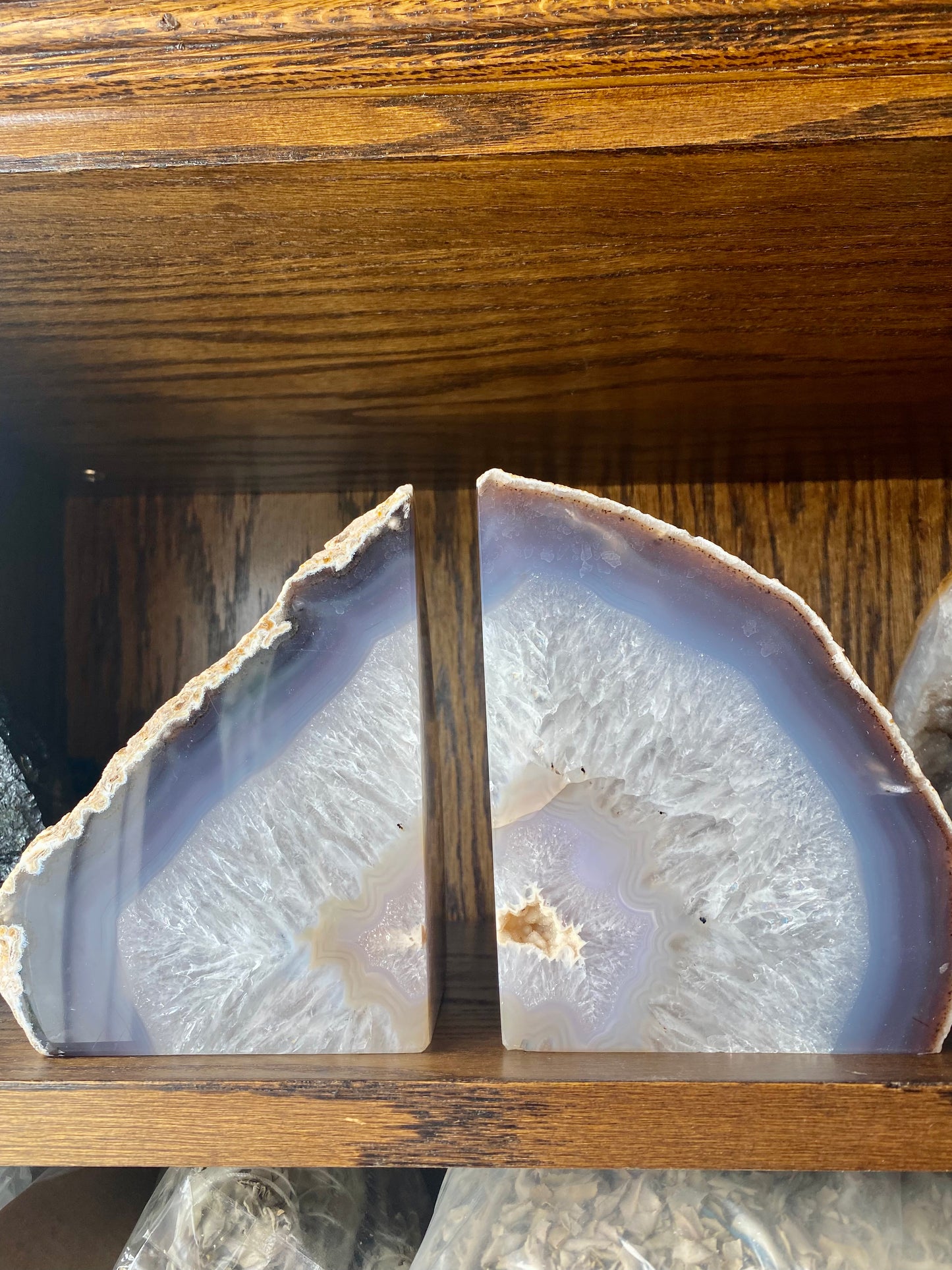 Pair of Agate Bookends