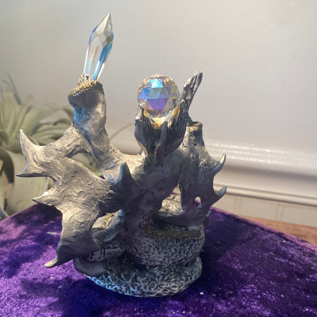 Silver Neptune/Poseidon Statue